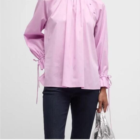 Harshman Bianca Blouse in Orchid 100%‎ Cotton NWT - Picture 3 of 10